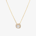 Collana Milor donna Catena Forzatina con Pendente Punto Luce e Cubic Zirconia Oro 375