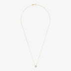 Collana Milor donna Catena Forzatina con Pendente Punto Luce e Cubic Zirconia Oro 375
