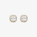 Orecchini a lobo Milor donna Quadrati con Cubic Zirconia Oro 375