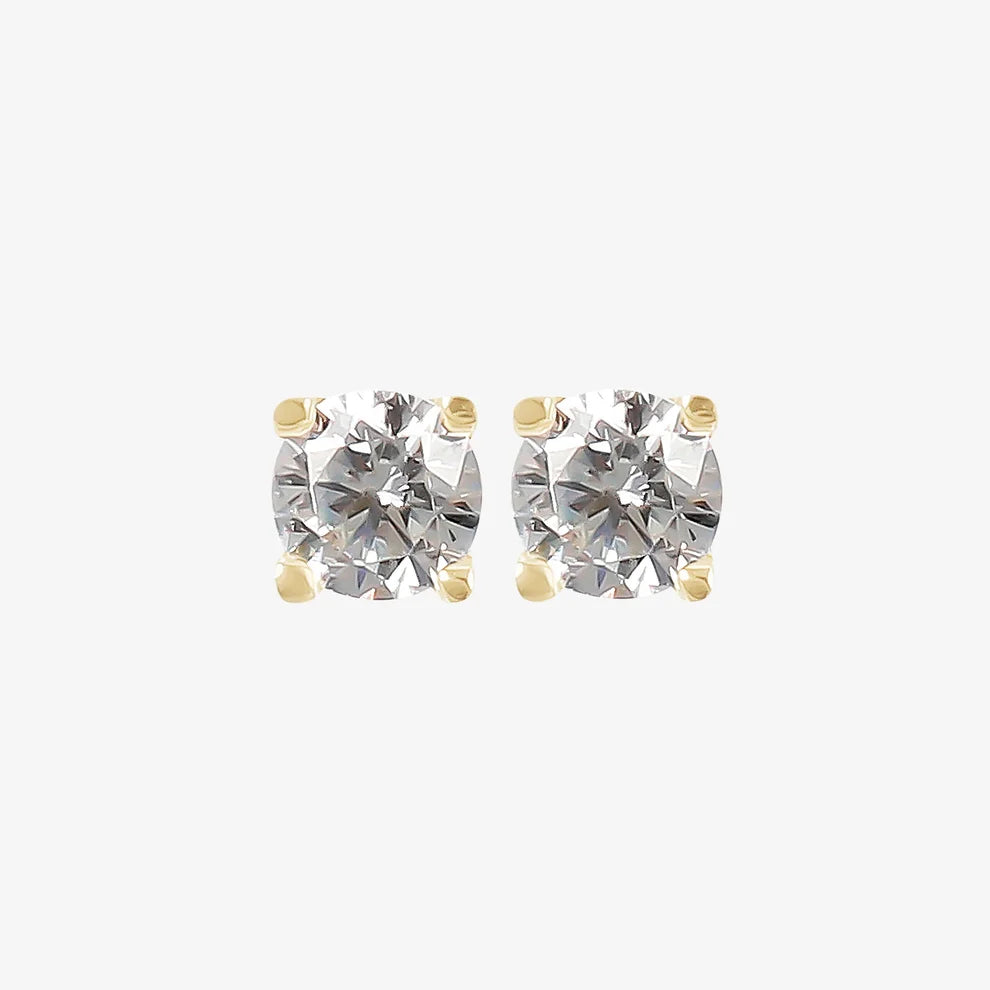 Orecchini a lobo Milor donna Punto Luce in Cubic Zirconia con Griffe Oro 375