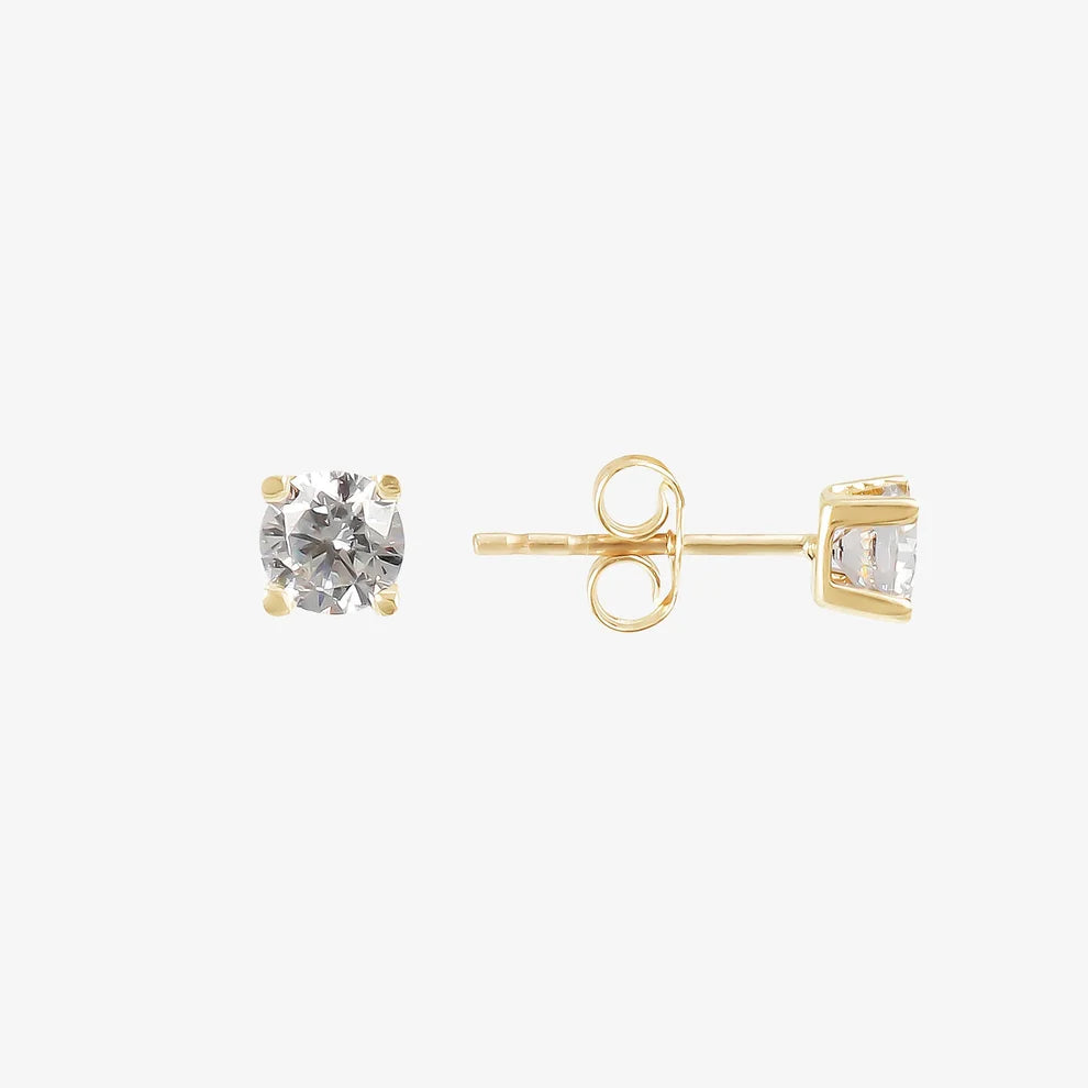 Orecchini a lobo Milor donna Punto Luce in Cubic Zirconia con Griffe Oro 375