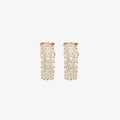 Orecchini Milor donna Semi cerchio Pavé Oro 375
