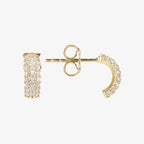 Orecchini Milor donna Semi cerchio Pavé Oro 375