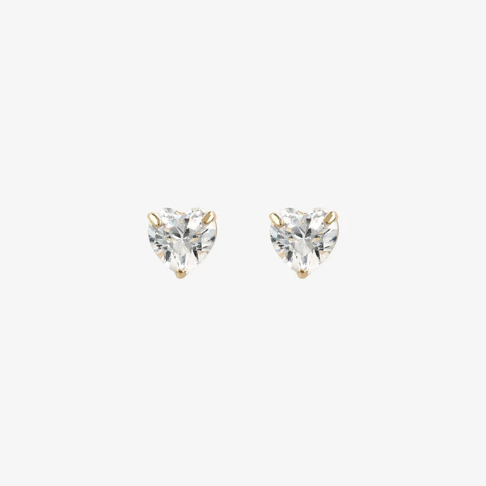 Orecchini a lobo Milor donna Cuore Punto Luce in Cubic Zirconia Oro 375