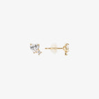 Orecchini a lobo Milor donna Cuore e Punto Luce in Cubic Zirconia Oro 375