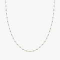 Collana Milor donna Girocollo Oro 375 con Microbead Tricolori Diamantate