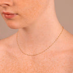 Collana Milor donna Girocollo Oro 375 con Microbead Tricolori Diamantate