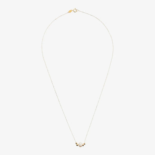 Collana Milor donna Perla Bianca d'Acqua Dolce Oro 375