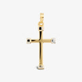 Ciondolo Milor Croce Lucida Sottile Oro 375
