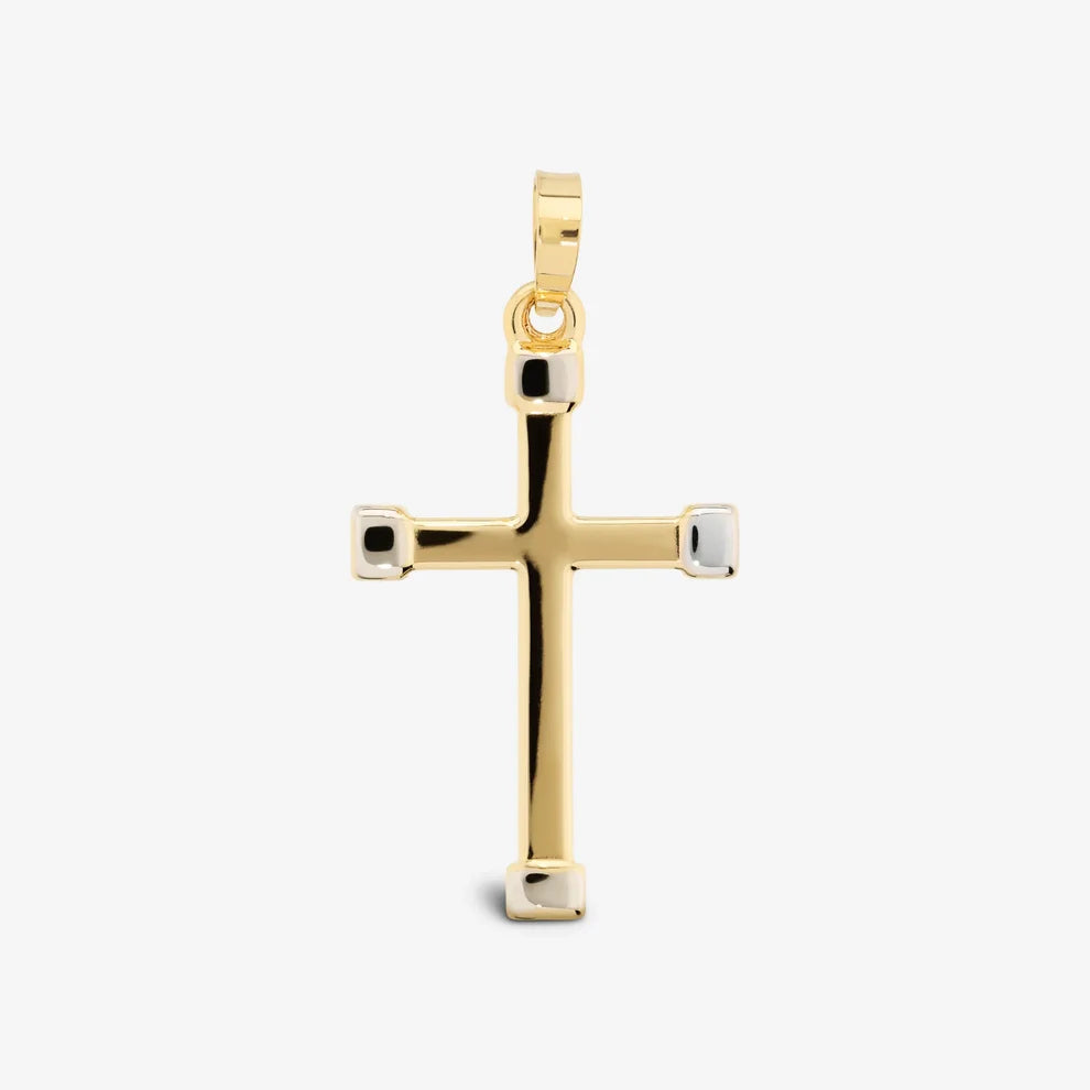 Ciondolo Milor Croce Lucida Sottile Oro 375