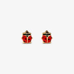 Orecchini Milor donna Coccinella smaltata Oro 375