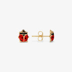 Orecchini Milor donna Coccinella smaltata Oro 375