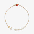Bracciale Milor donna Coccinella Smaltata Portafortuna Oro 375