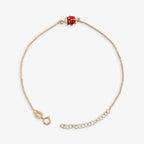 Bracciale Milor donna Coccinella Smaltata Portafortuna Oro 375