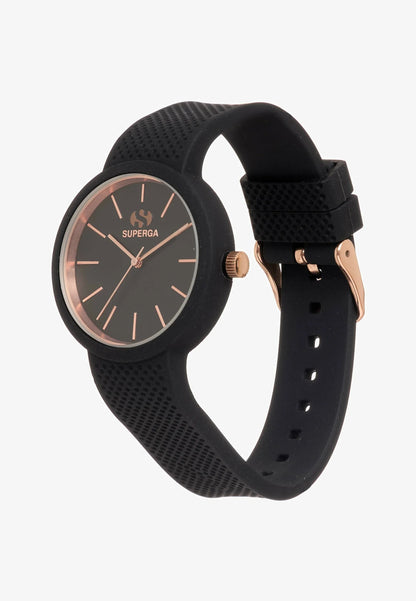 Orologio Superga City collection Medium Nero gold rose