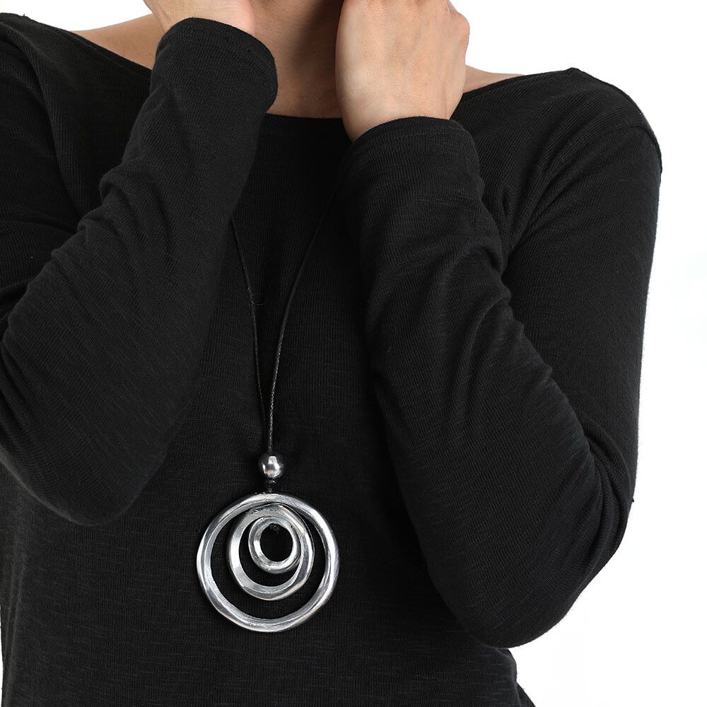 Collana pendente Vestopazzo donna Cerchi bombati