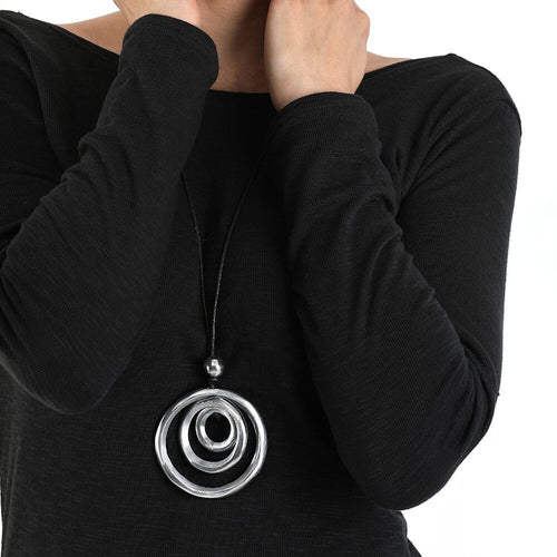 Collana pendente Vestopazzo donna Cerchi bombati
