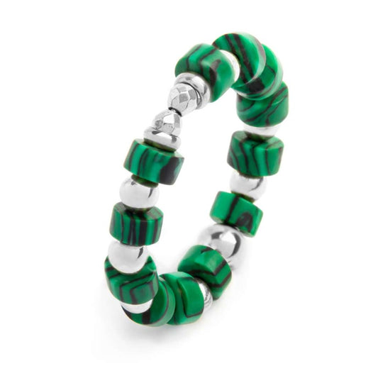 Anello Marlù donna Pietre malachite