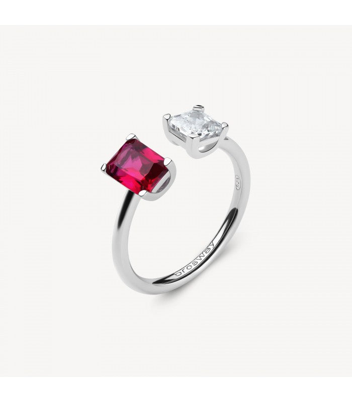 Anello argento Fancy passion ruby