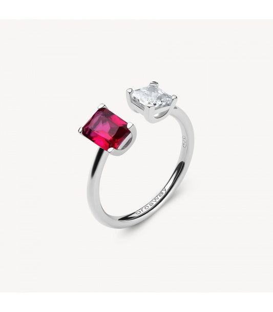 Anello argento Fancy passion ruby