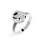 Anello Marlù Bottoncino martellato