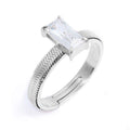 Anello Marlù Donna con zircone baguette Bianco