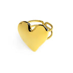 Anello Marlù Cuore irregolare martellato gold