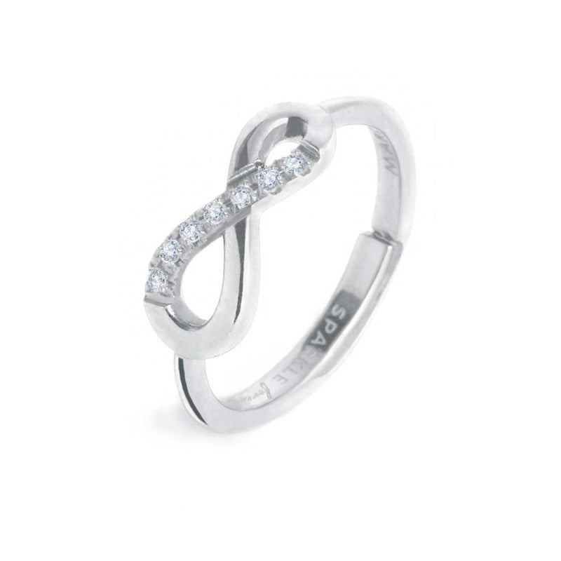 Anello Marlù Infinito con zirconi