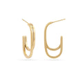 Orecchini Anartxy donna Essentials Ovali doppia barra piatta