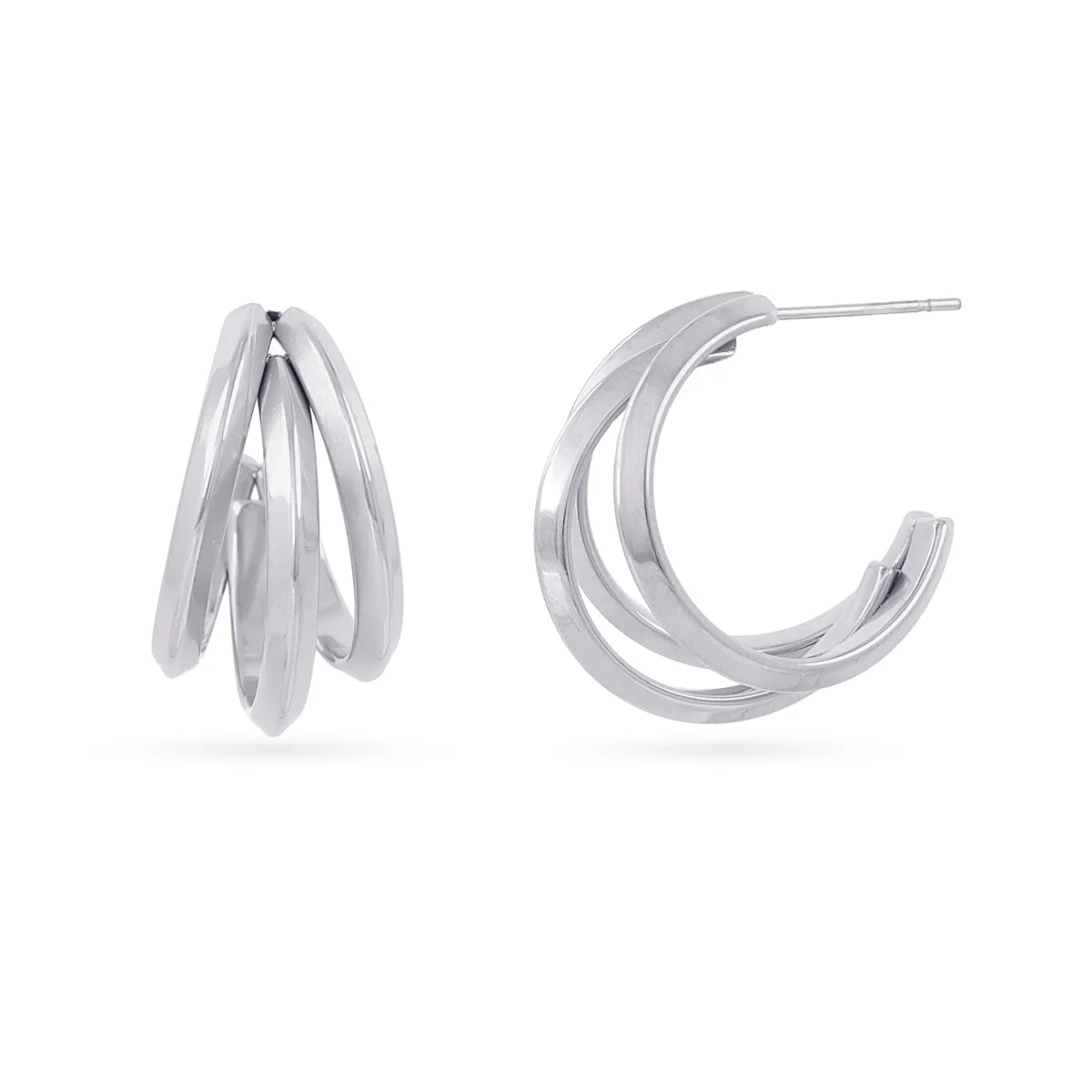 Orecchini Anartxy donna Essential Cerchio Tripla fascia geometrica