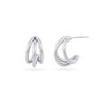 Orecchini Anartxy donna Essential Cerchio Tripla fascia liscia