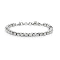 Bracciale Marlù uomo catena box con trama