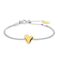 Bracciale Marlù Catena mesh con cuore irregolare