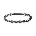 Bracciale Marlù uomo catena ovale sfaccettata