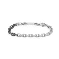 Bracciale Marlù uomo catena ovale sfaccettata