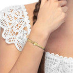 Bracciale Marlù Snake multifilo con bottone martellato