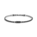 Bracciale Marlù catena tennis con zirconi neri 4mm