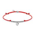Bracciale Marlù donna Cordino rosso con cuore pendente