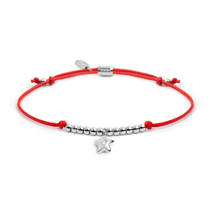 Bracciale Marlù donna Cordino rosso con stella pendente