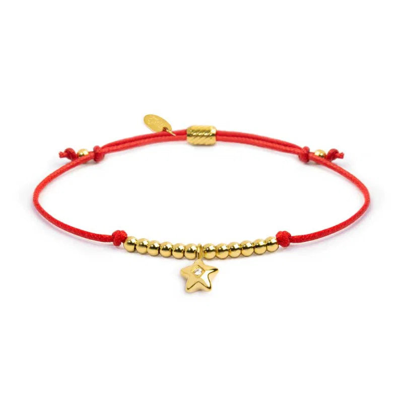 Bracciale Marlù donna Cordino rosso con stella pendente
