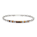 Bracciale Marlù Uomo con elementi in pietra ed elementi in ematite catena marine