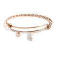 Bracciale bangle Marlù Torchon perla rosè