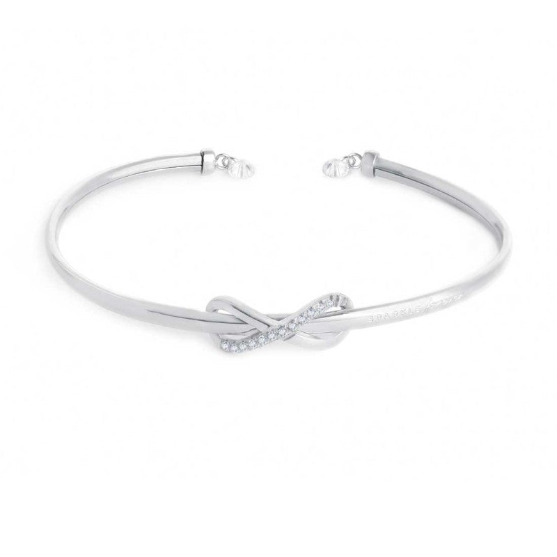 Bracciale rigido Marlù Infinito con zirconi