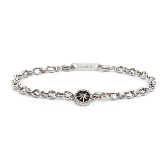 Bracciale Marlù Uomo rosa dei venti catena marine
