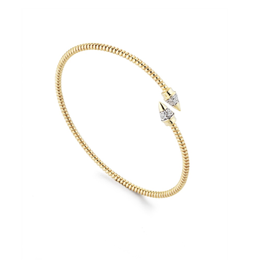 Bracciale semi-rigido Marcello Pane Tubogas Lancia-twist gold