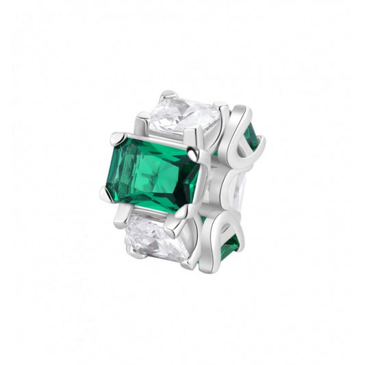 Charm argento Fancy life green