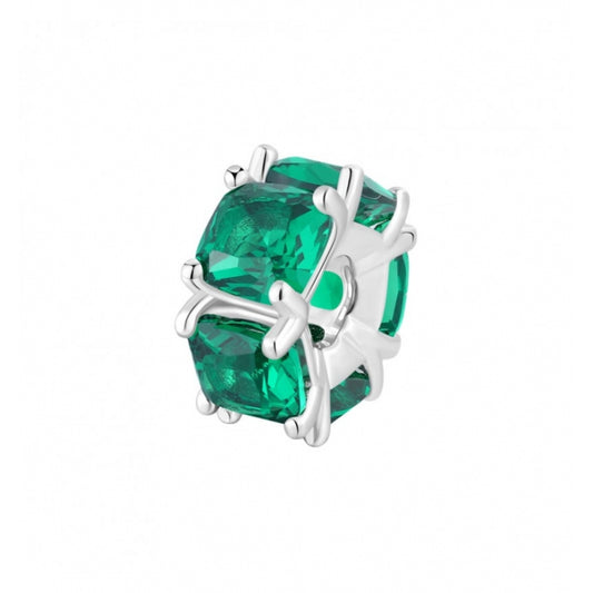 Charm argento Fancy life green