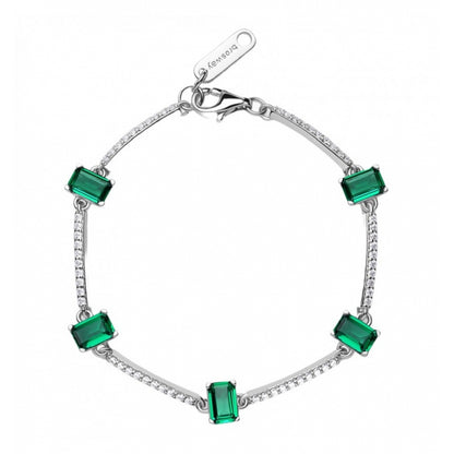Bracciale argento Fancy life green