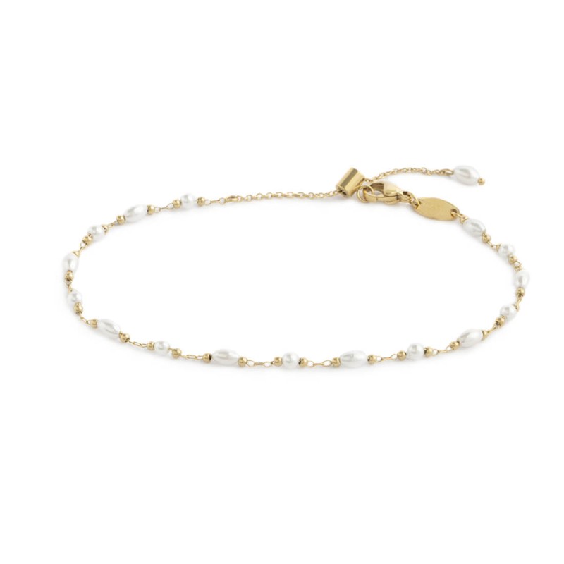 Cavigliera Marlù donna Catena con perle