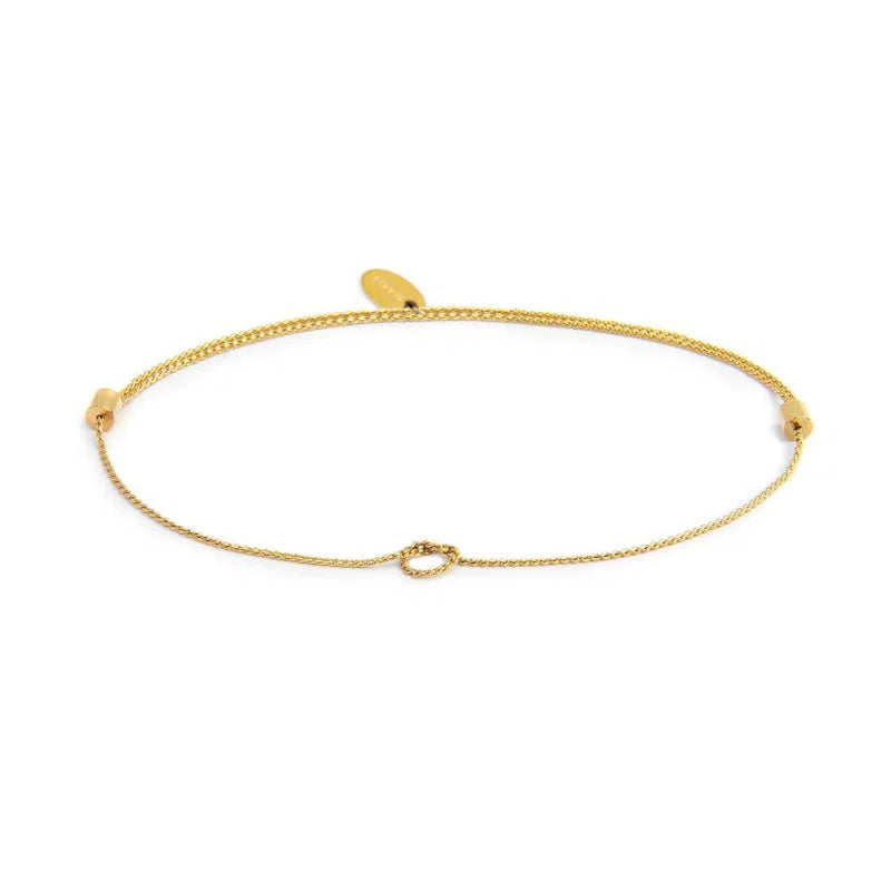 Cavigliera Marlù  catena serpentine con nodo